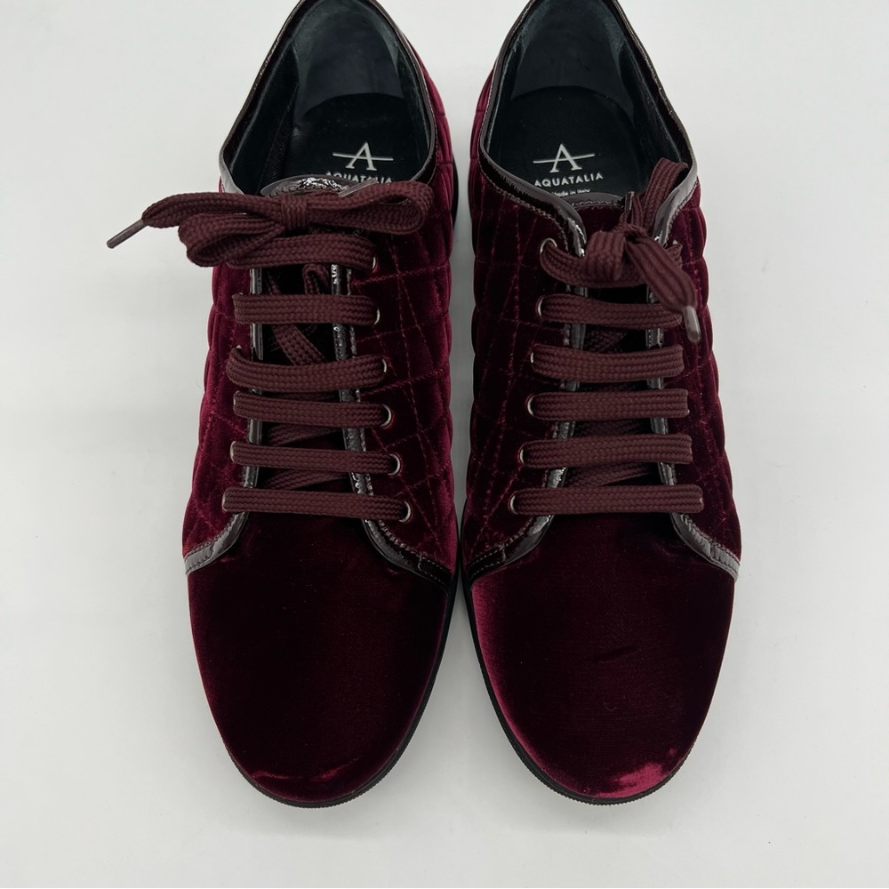 Aquatalia Women Quilted Weatherproof Low Top Sneaker